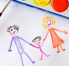 Что такое кинестетический рисунок семьи или Как способ узнать мнение ребёнка о семье.